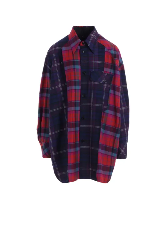 PLAID SHIRT COLLAR BLOUSE sold by Yohji Yamamoto