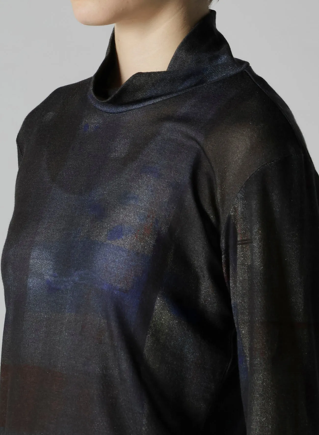LYOCELL SMOOTH HIGH NECK SLEEVE T sold by Yohji Yamamoto product image thumbnail 5