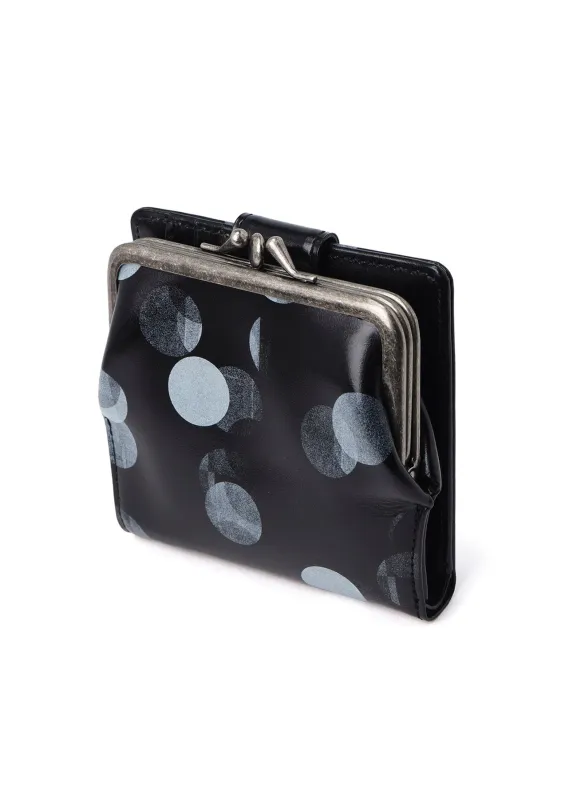 DOT PRINT GLOSSY SMOOTH LEATHER SMALL WALLET sold by Yohji Yamamoto