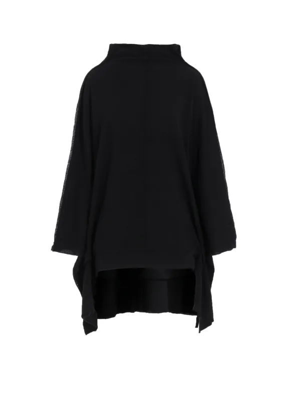 W/NY JERSEY DOLMAN SLEEVE HIGH NECK PULLOVER sold by Yohji Yamamoto