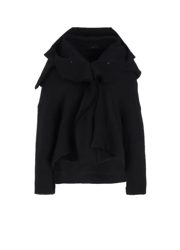 MILD JERSERY COMBINATION JACKET WITH HOOD sold by Yohji Yamamoto