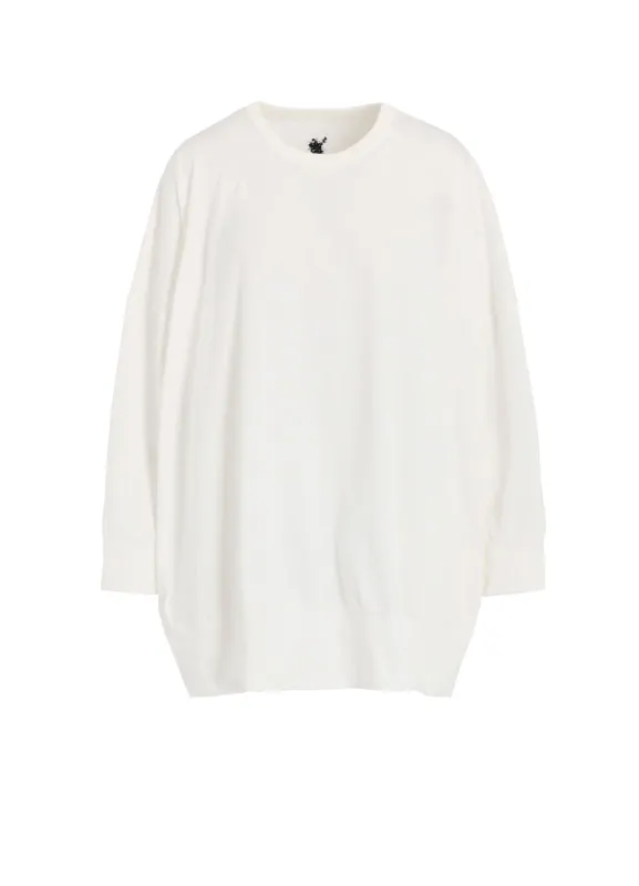 HARD TWISTED JERSEY Y'S STITCH LONG SLEEVE OVERSIZED T sold by Yohji Yamamoto