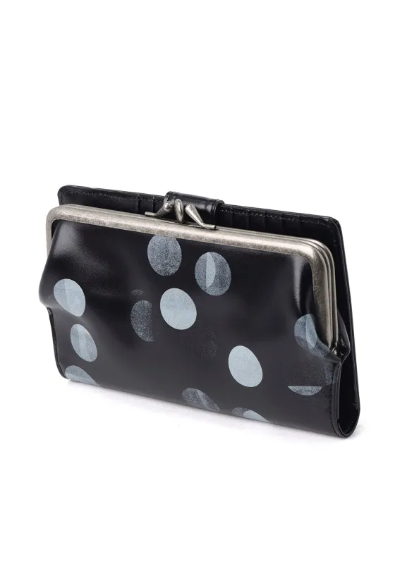 DOT PRINT GLOSSY SMOOTH LEATHER LONG WALLET sold by Yohji Yamamoto