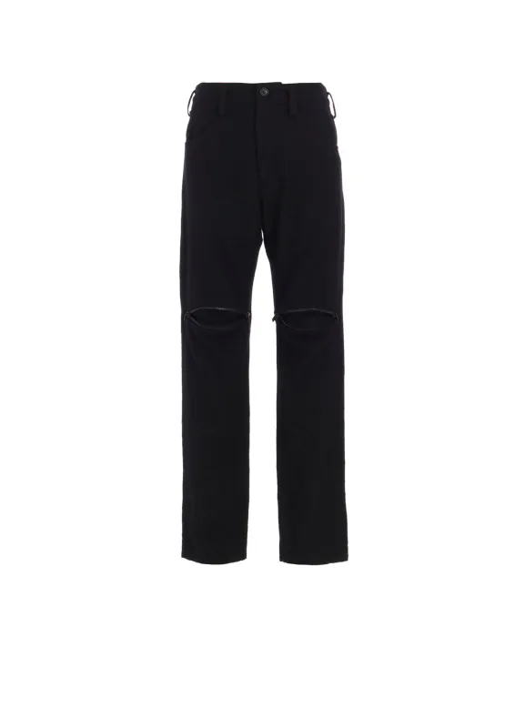 WOOL VIYELLA KNEE GUSSET PANTS sold by Yohji Yamamoto