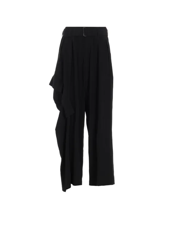 TA/PE CREPE DE CHINE R DRAPED WIDE PANTS sold by Yohji Yamamoto