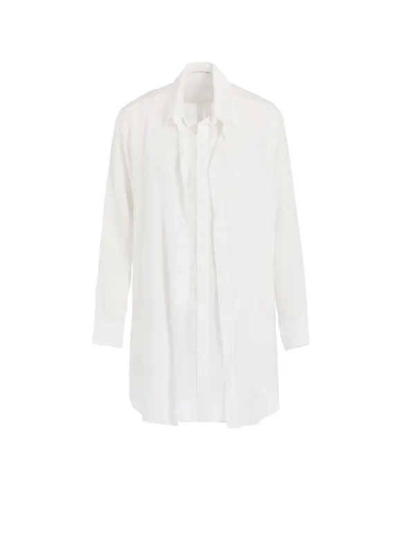 CELLULOSE LAWN F DOUBLE LAYERED BLOUSE made by Yohji Yamamoto