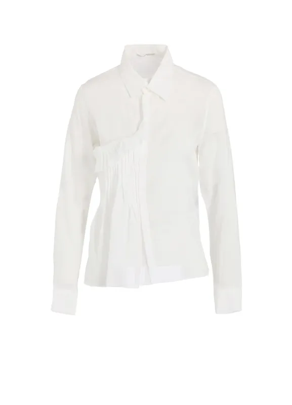 CELLULOSE LAWN R FRONT PINTUCK BLOUSE sold by Yohji Yamamoto