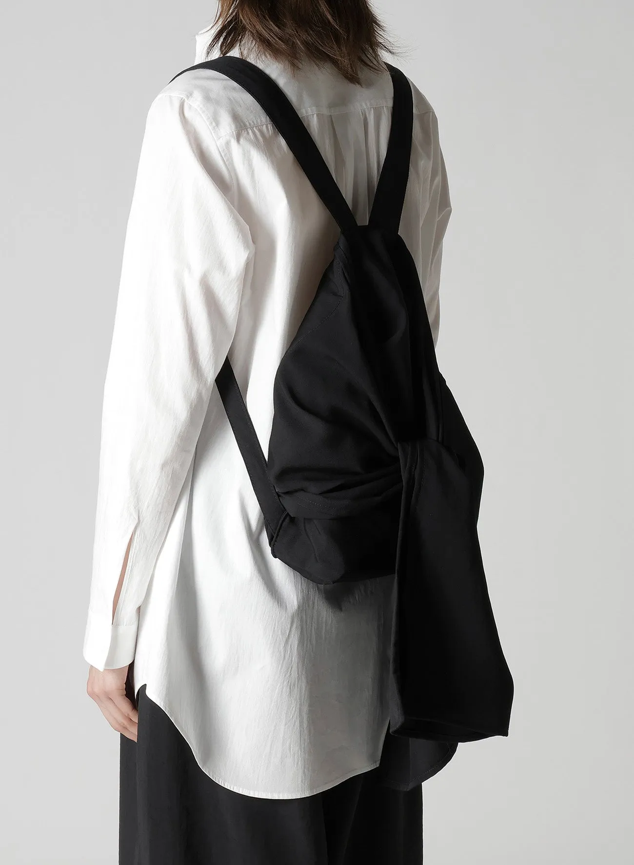 W/GABARDINE CROSS DRAPED BACKPACK sold by Yohji Yamamoto product image thumbnail 3
