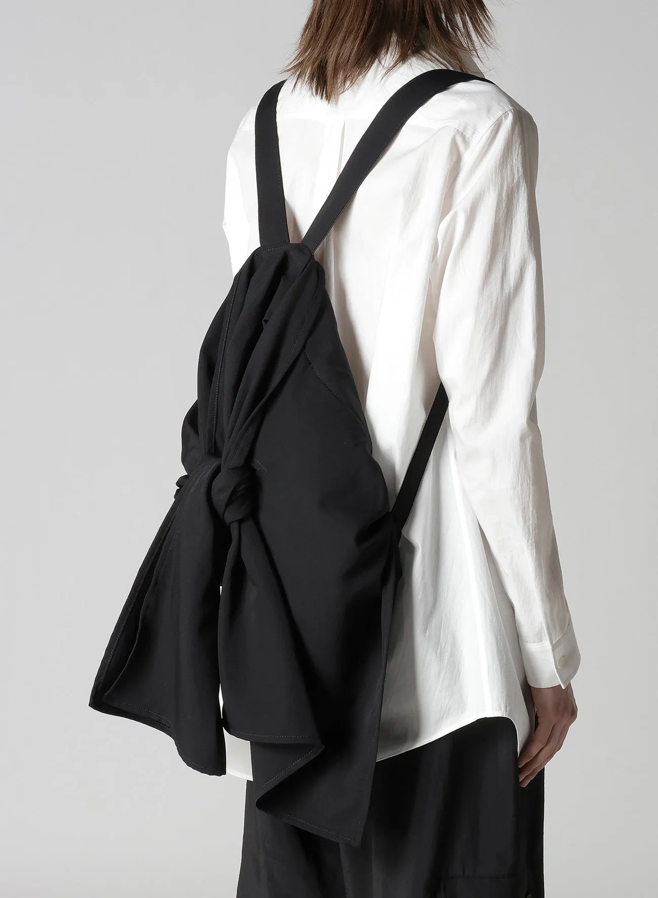 W/GABARDINE CROSS DRAPED BACKPACK sold by Yohji Yamamoto product image thumbnail 2