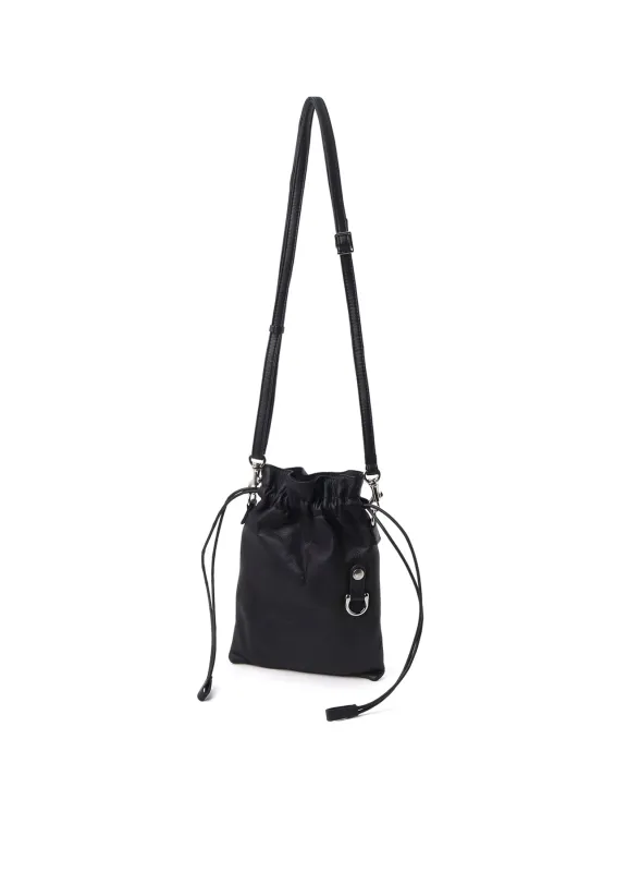 GARMENT LEATHER DRAWSTRING POUCH S sold by Yohji Yamamoto