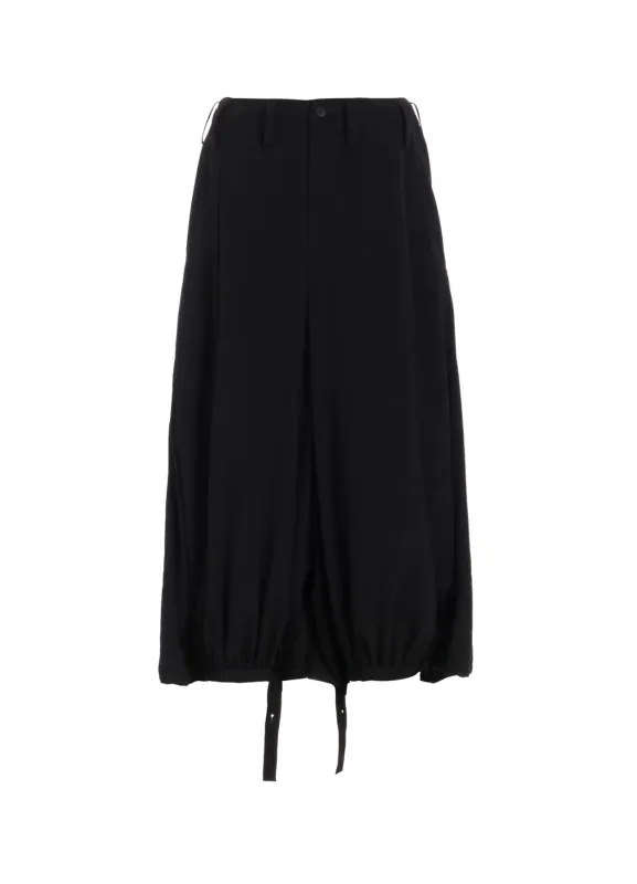 TA/PE CREPE DE CHINE F GATHERED PANTS sold by Yohji Yamamoto