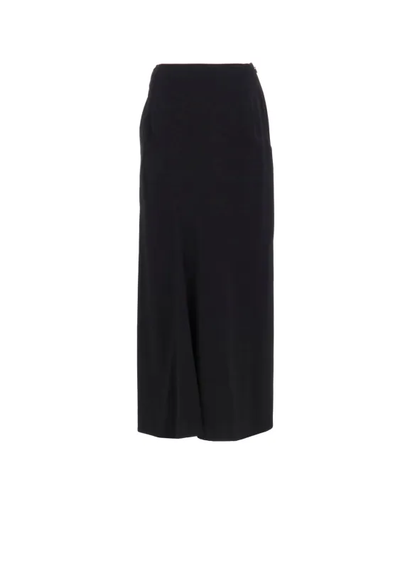 WOOL GABARDINE DIAGONAL CUTTING LONG SKIRT sold by Yohji Yamamoto