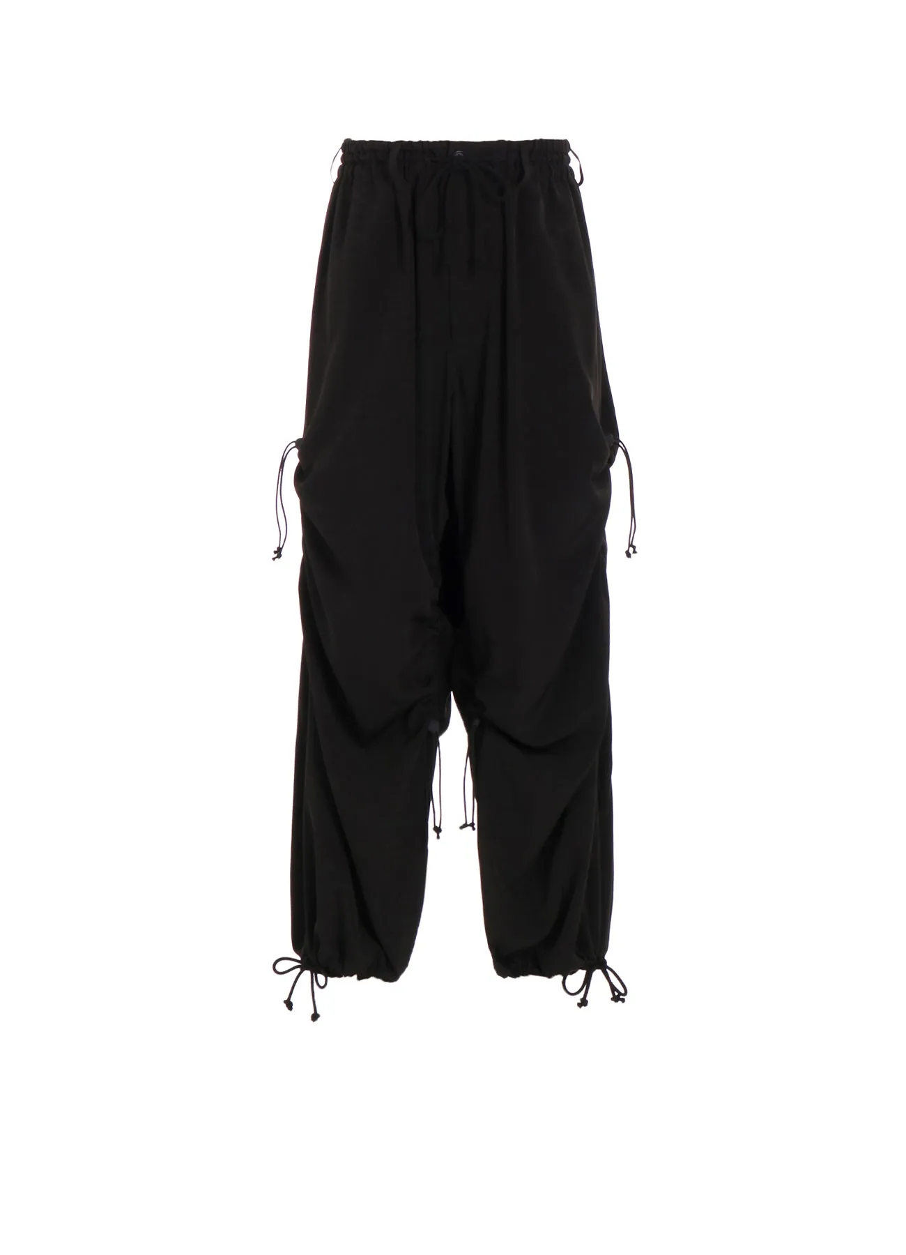 CREPE de CHINE SHIRRING WIDE PANTS sold by Yohji Yamamoto