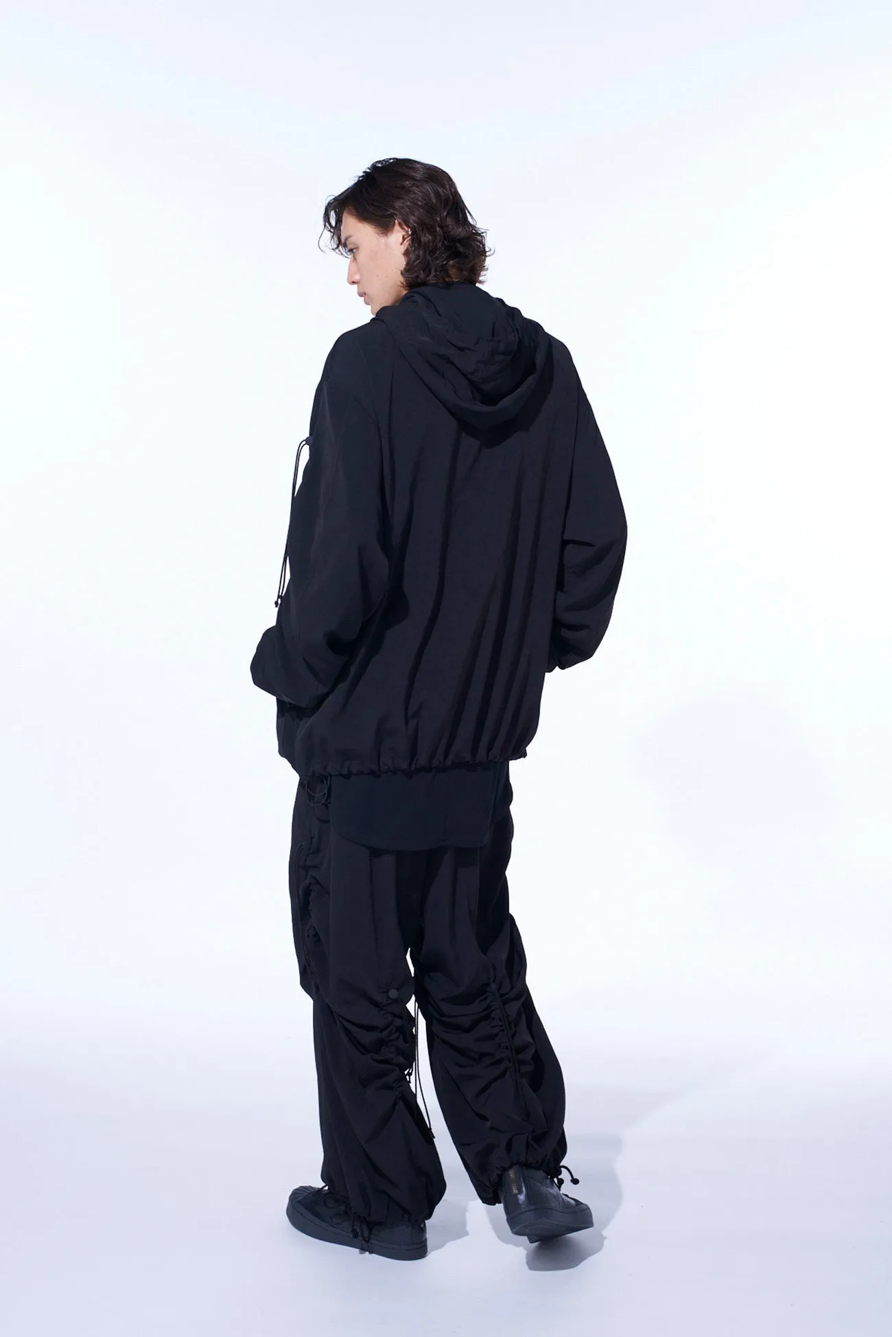 CREPE de CHINE SHIRRING WIDE PANTS sold by Yohji Yamamoto product image thumbnail 5