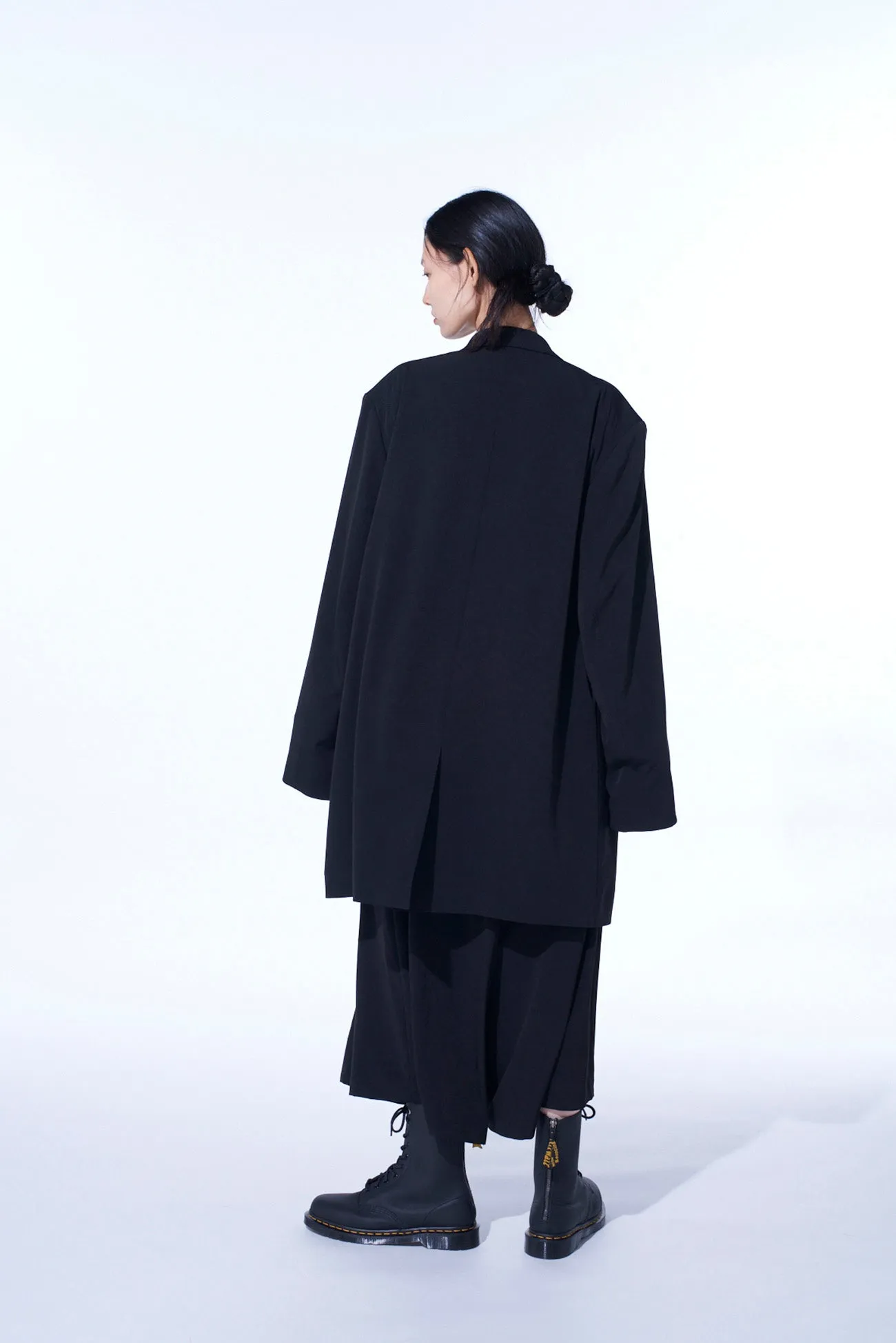 CREPE de CHINE LONG TAILORED JACKET sold by Yohji Yamamoto product image thumbnail 4