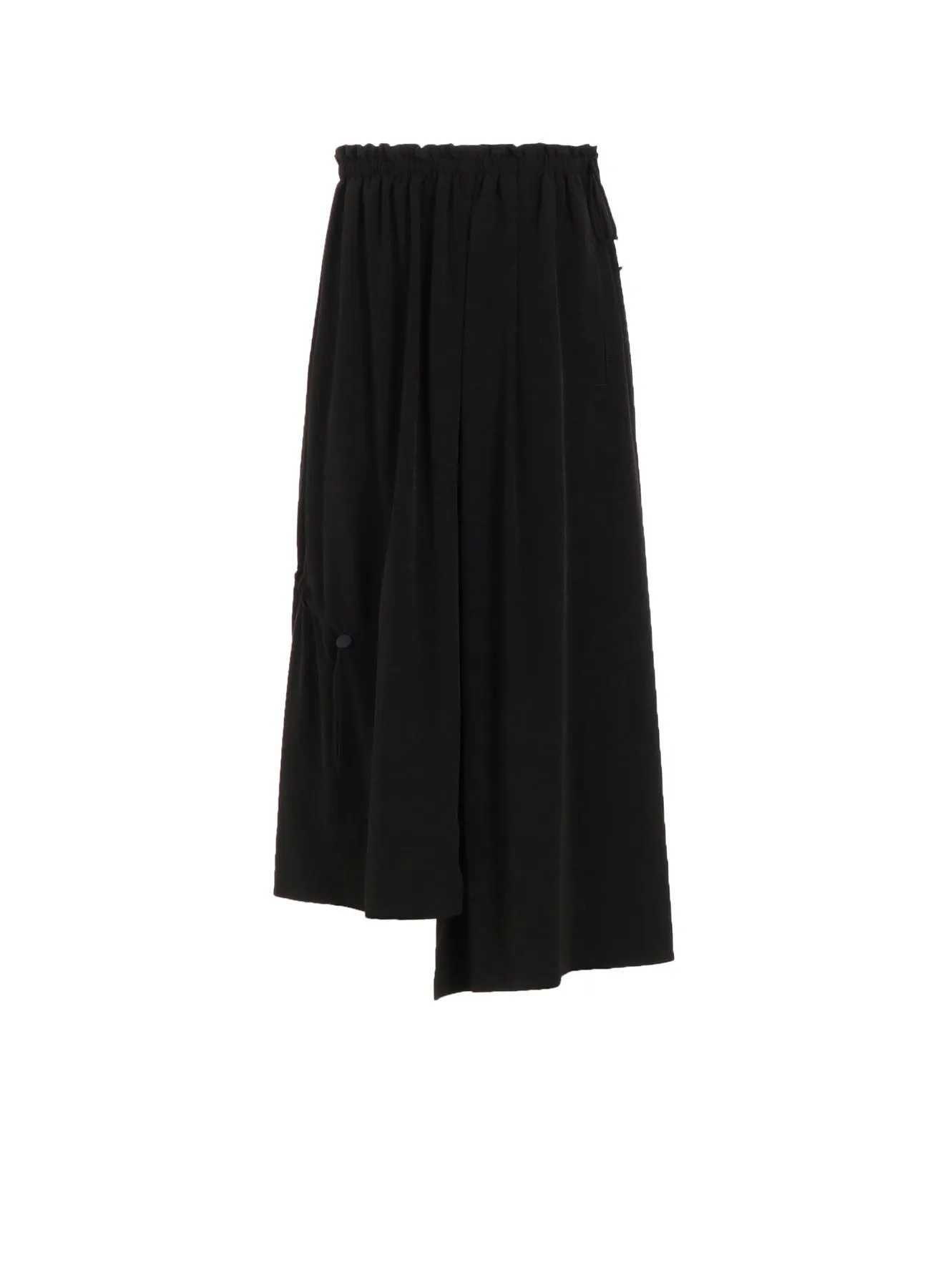 CREPE de CHINE SHIRRING DRAPE SKIRT sold by Yohji Yamamoto