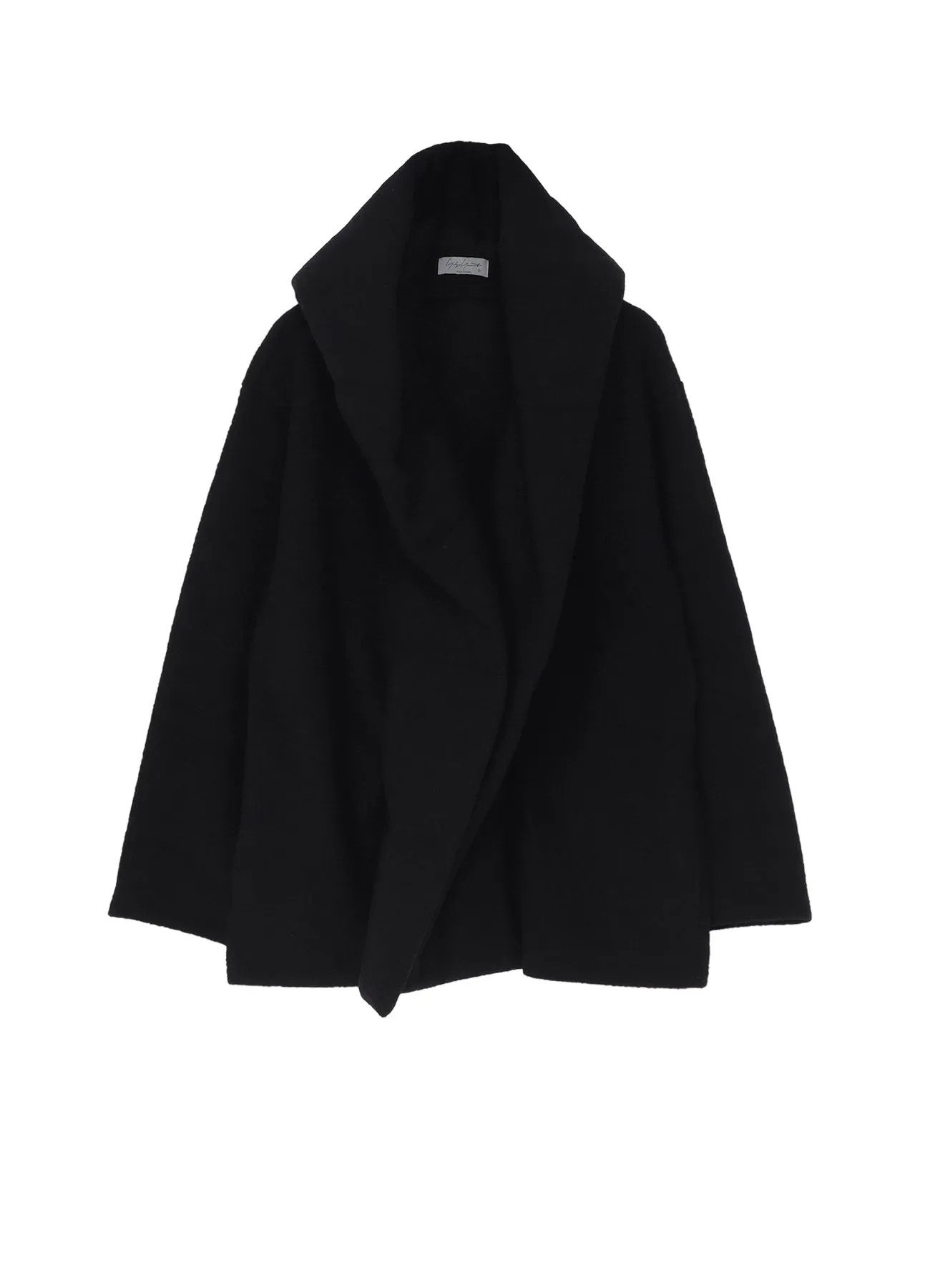 BOUCLE SINGLE JERSEY PADDED HOODED COAT sold by Yohji Yamamoto