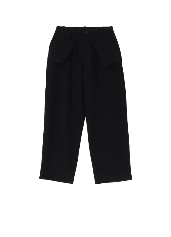 BOUCLE SINGLE JERSEY PADDED POCKET PANTS sold by Yohji Yamamoto