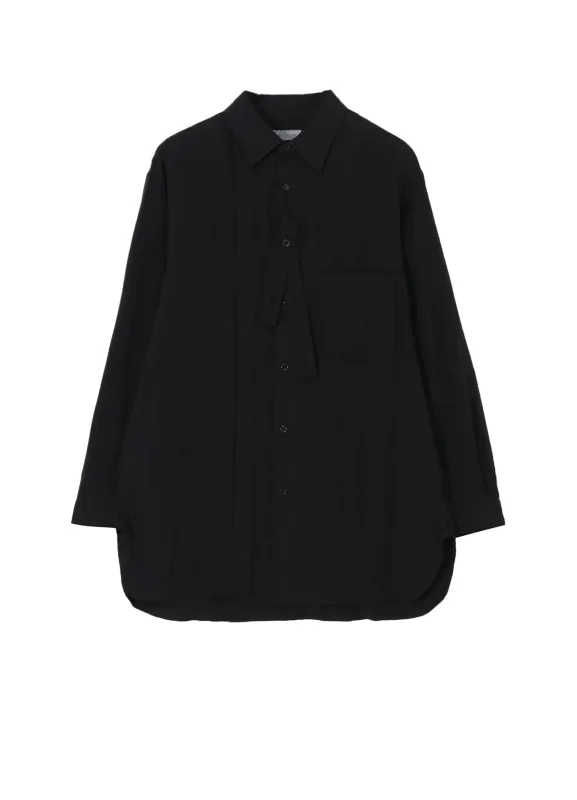 CELLULOSE LAWN DOUBLE PLACKET PADDED BLOUSE sold by Yohji Yamamoto