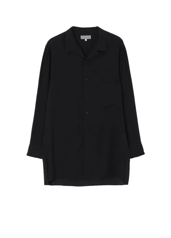 CELLLOSE LAWN OPEN COLLAR BLOUSE sold by Yohji Yamamoto