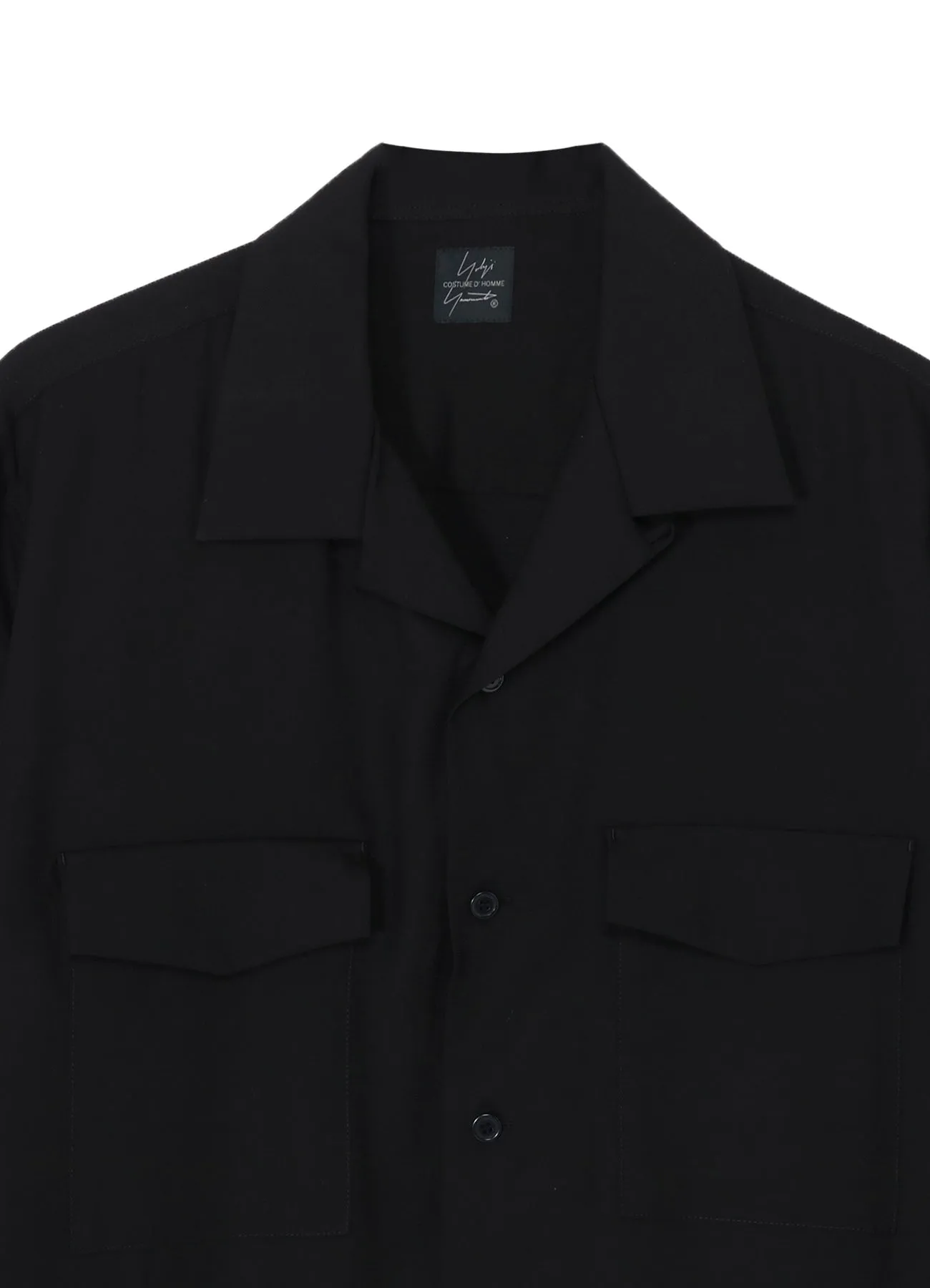 SUIT POPLIN CDH OPEN COLLAR SHIRT sold by Yohji Yamamoto product image thumbnail 5