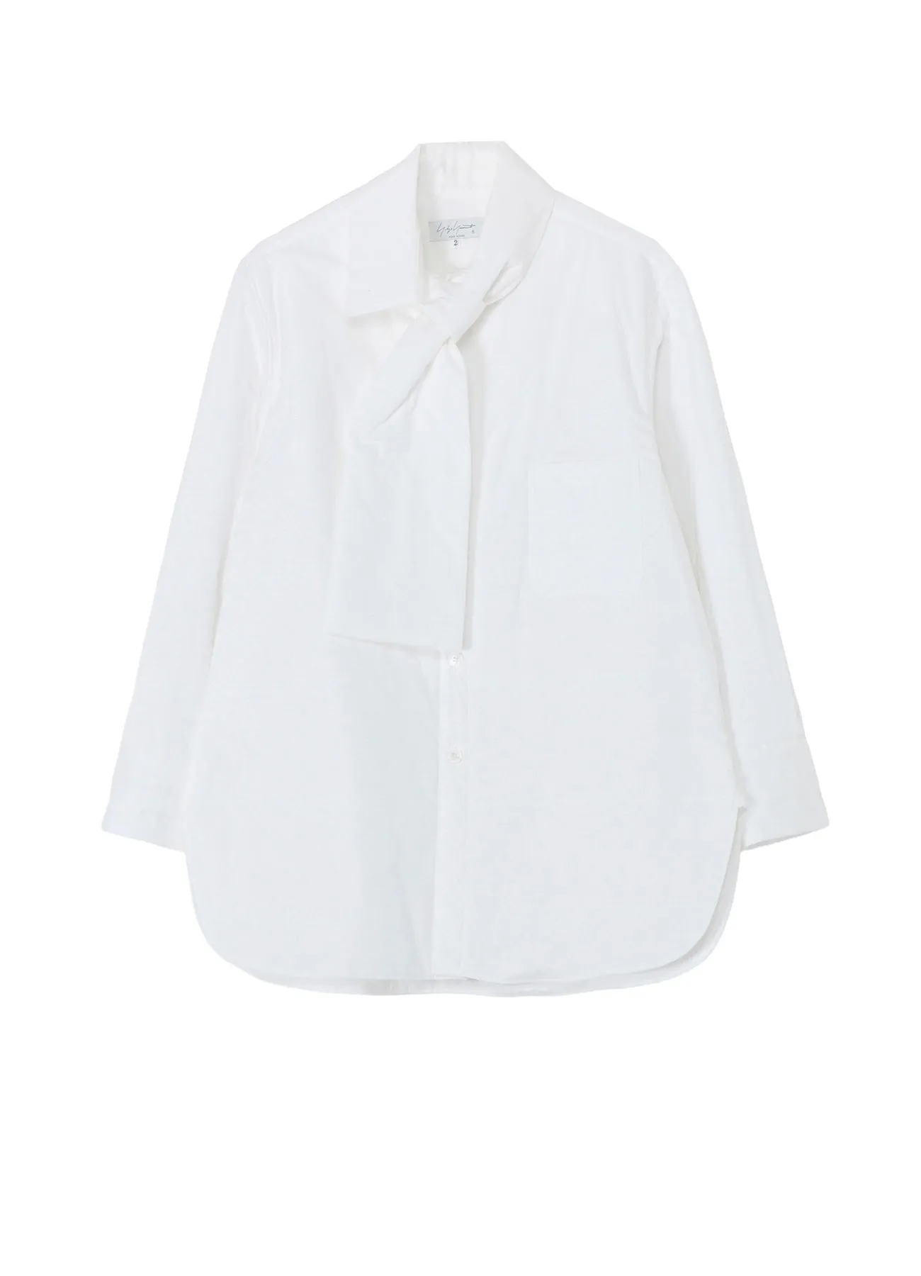 100/2 BROAD STOLE DETAIL PADDED BLOUSE sold by Yohji Yamamoto