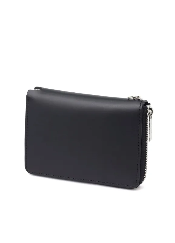 COW LEATHER FASTENER WALLET S sold by Yohji Yamamoto