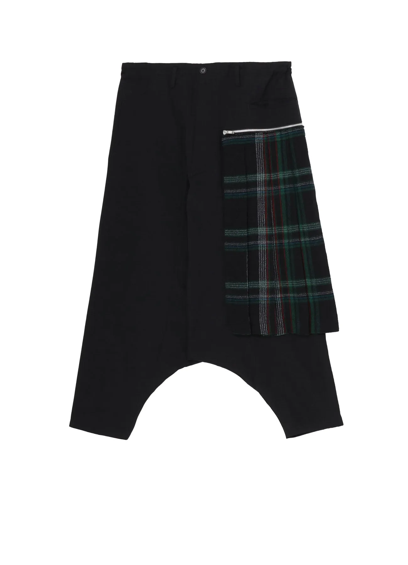 W/GABARDINE DOUBLE GAUZE PLEATED SAROUEL PANTS sold by Yohji Yamamoto