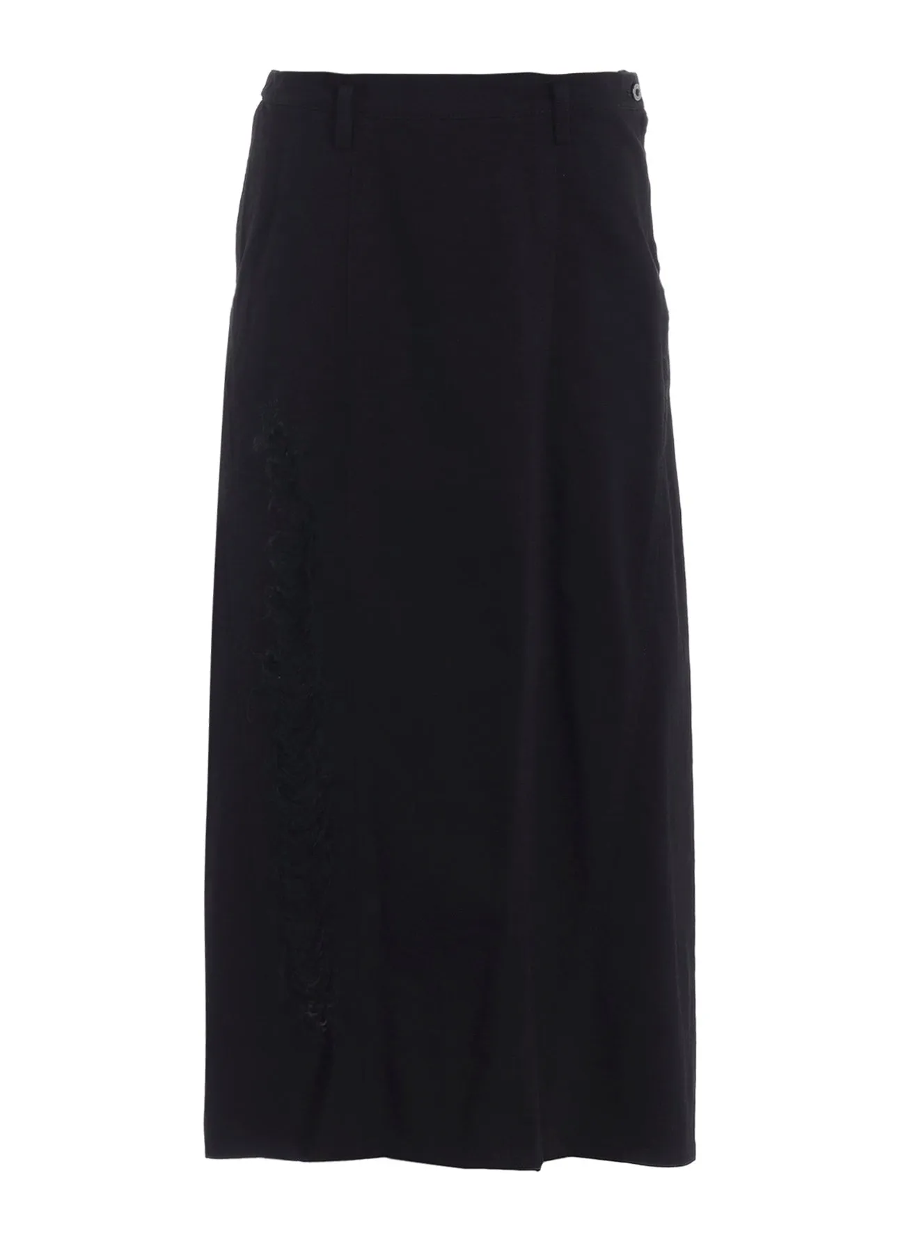 DAMEGED DENIM PANELED SKIRT sold by Yohji Yamamoto product image thumbnail 2