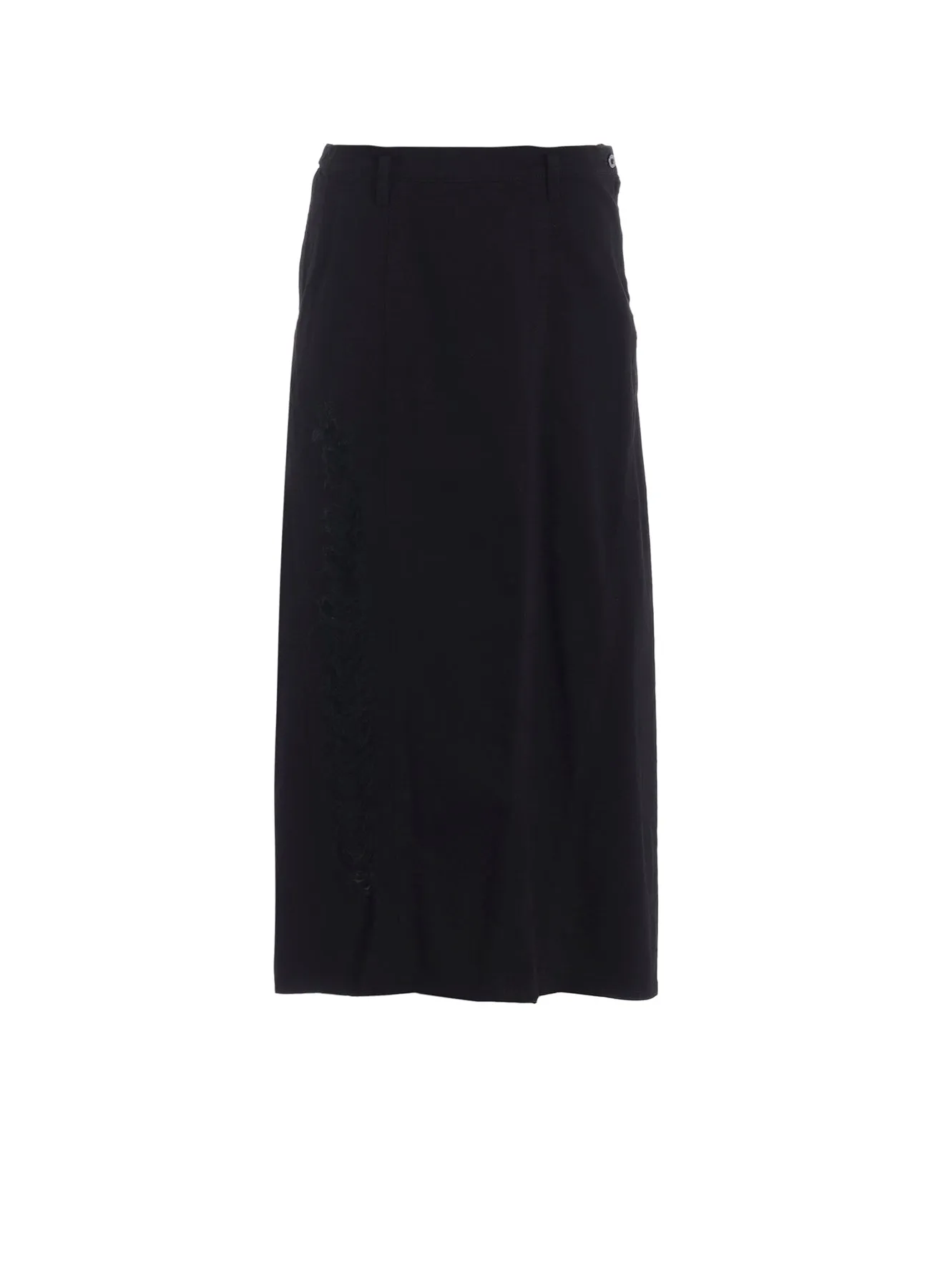 DAMEGED DENIM PANELED SKIRT sold by Yohji Yamamoto