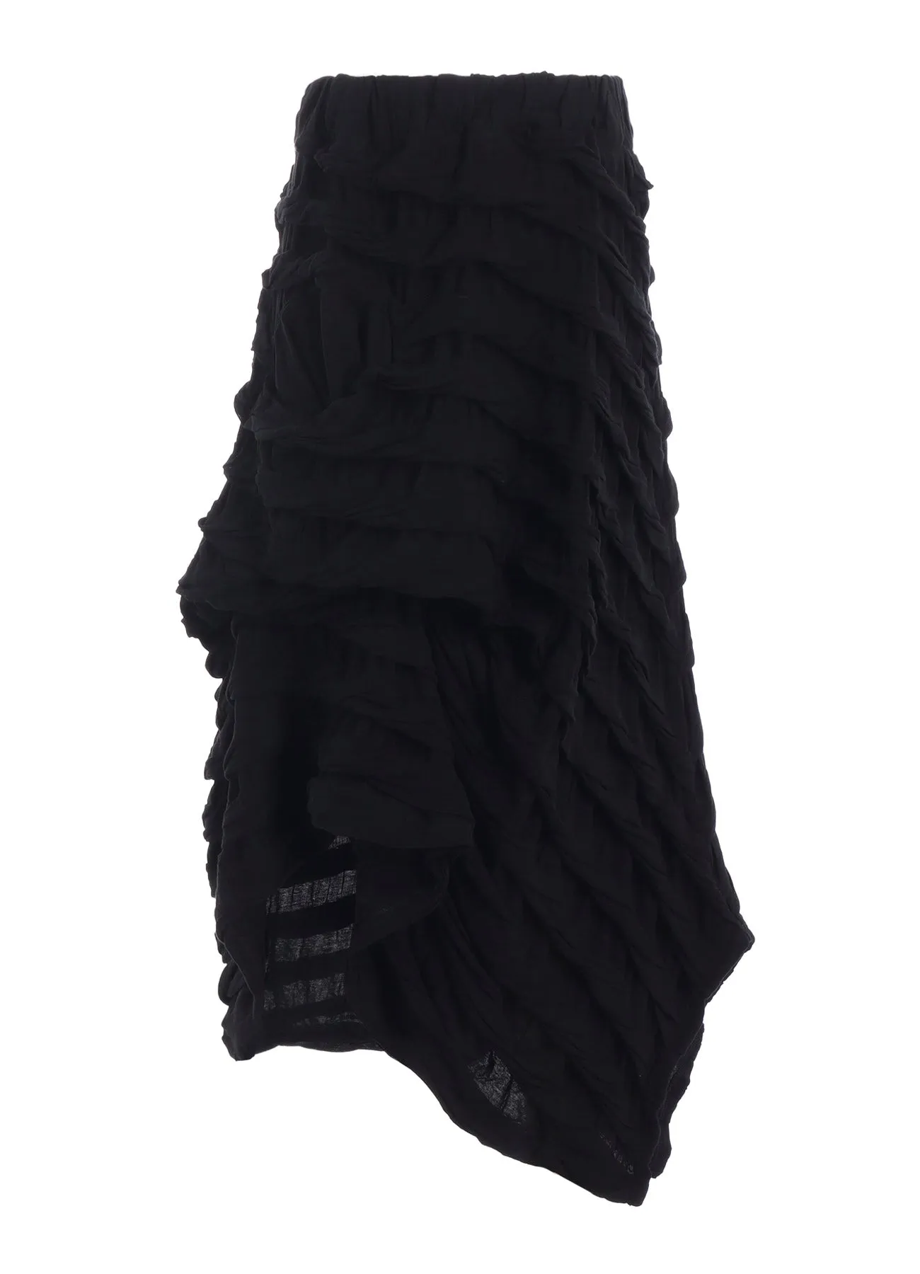 TWIST JACQUARD IRREGULAR HEM SKIRT sold by Yohji Yamamoto product image thumbnail 2