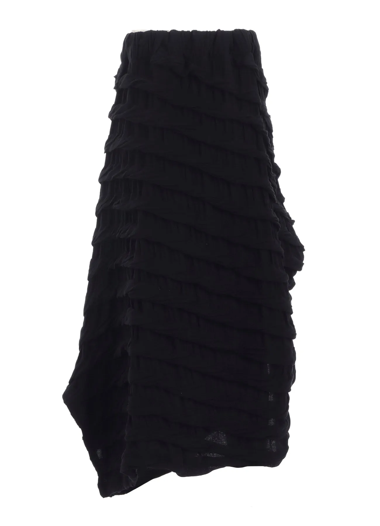 TWIST JACQUARD IRREGULAR HEM SKIRT sold by Yohji Yamamoto product image thumbnail 3