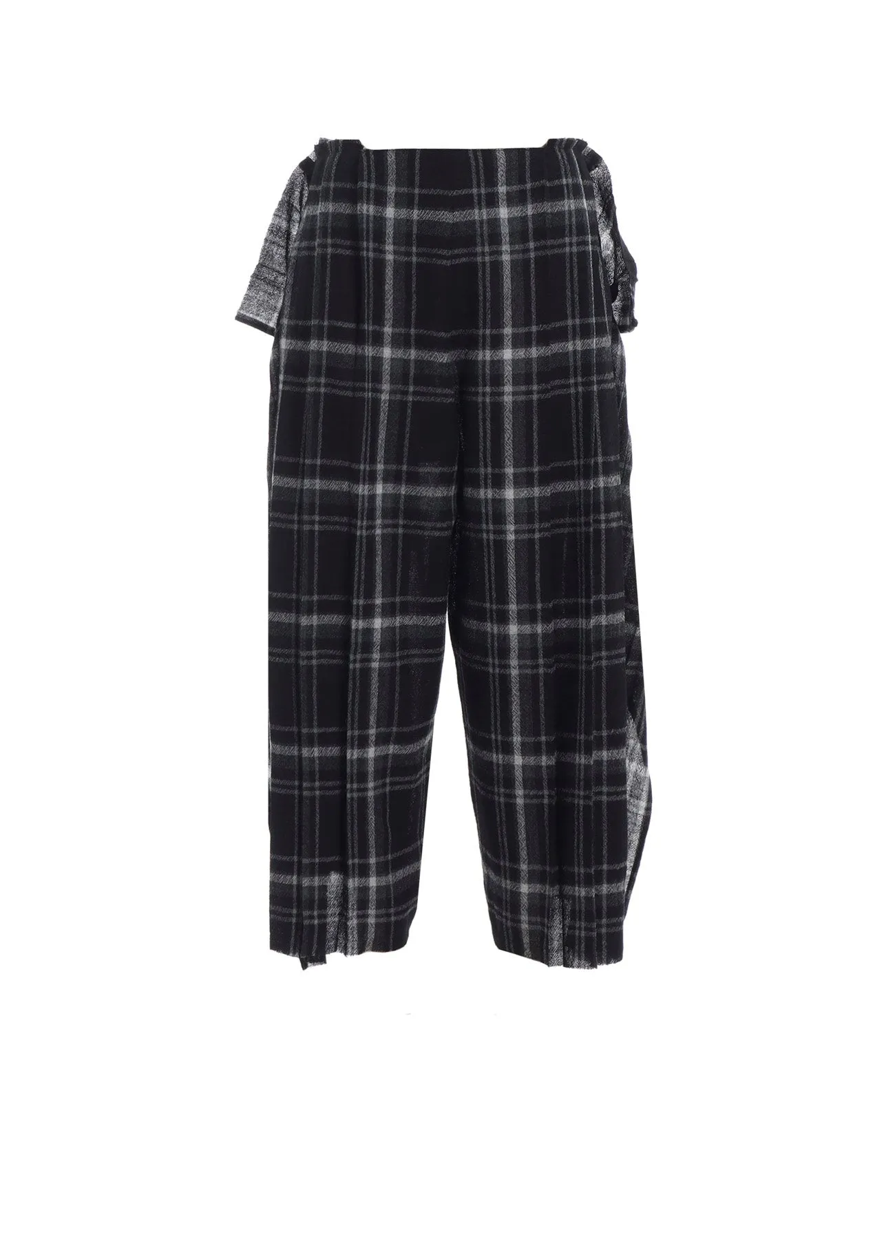 PLAID PATTERN PLEATS PANTS sold by Yohji Yamamoto