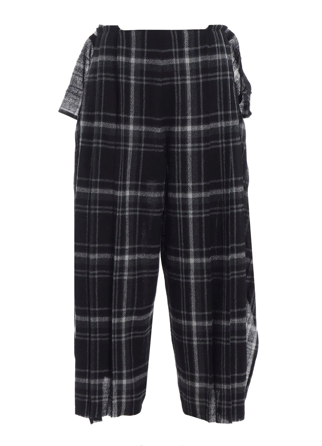 PLAID PATTERN PLEATS PANTS sold by Yohji Yamamoto product image thumbnail 2