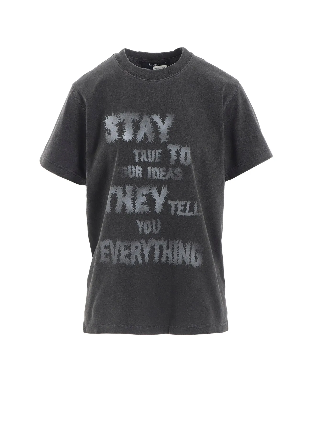 STAY TRUE PRINT T-SHIRT sold by Yohji Yamamoto
