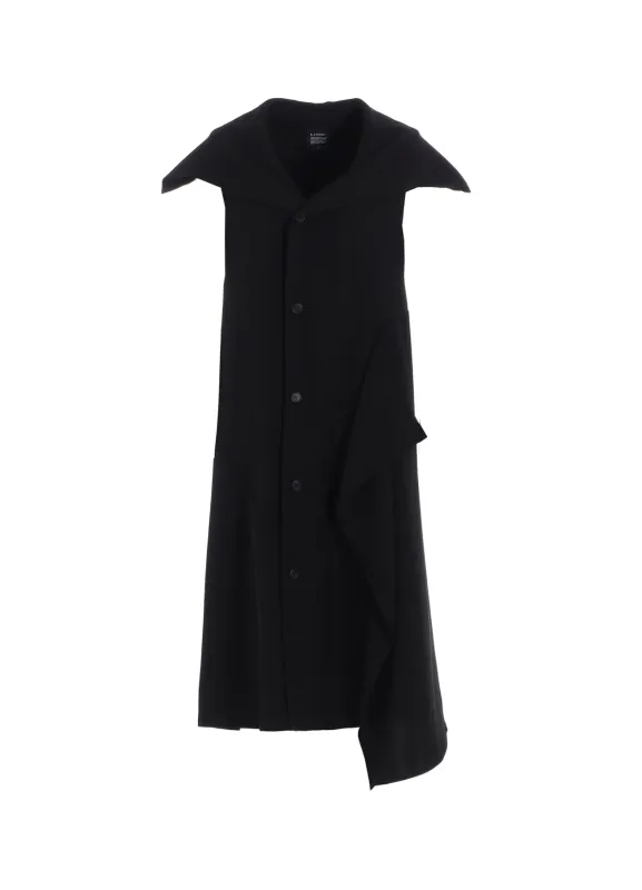 DOUBLE SATIN DRAPE DRESS sold by Yohji Yamamoto
