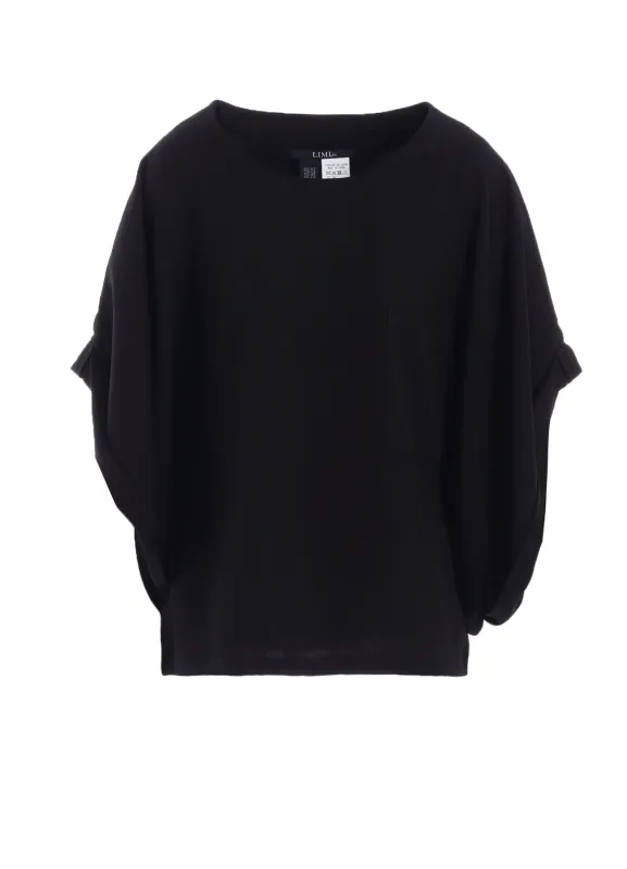 DOUBLE SATIN DOLMAN SLEEVE BLOUSE A sold by Yohji Yamamoto