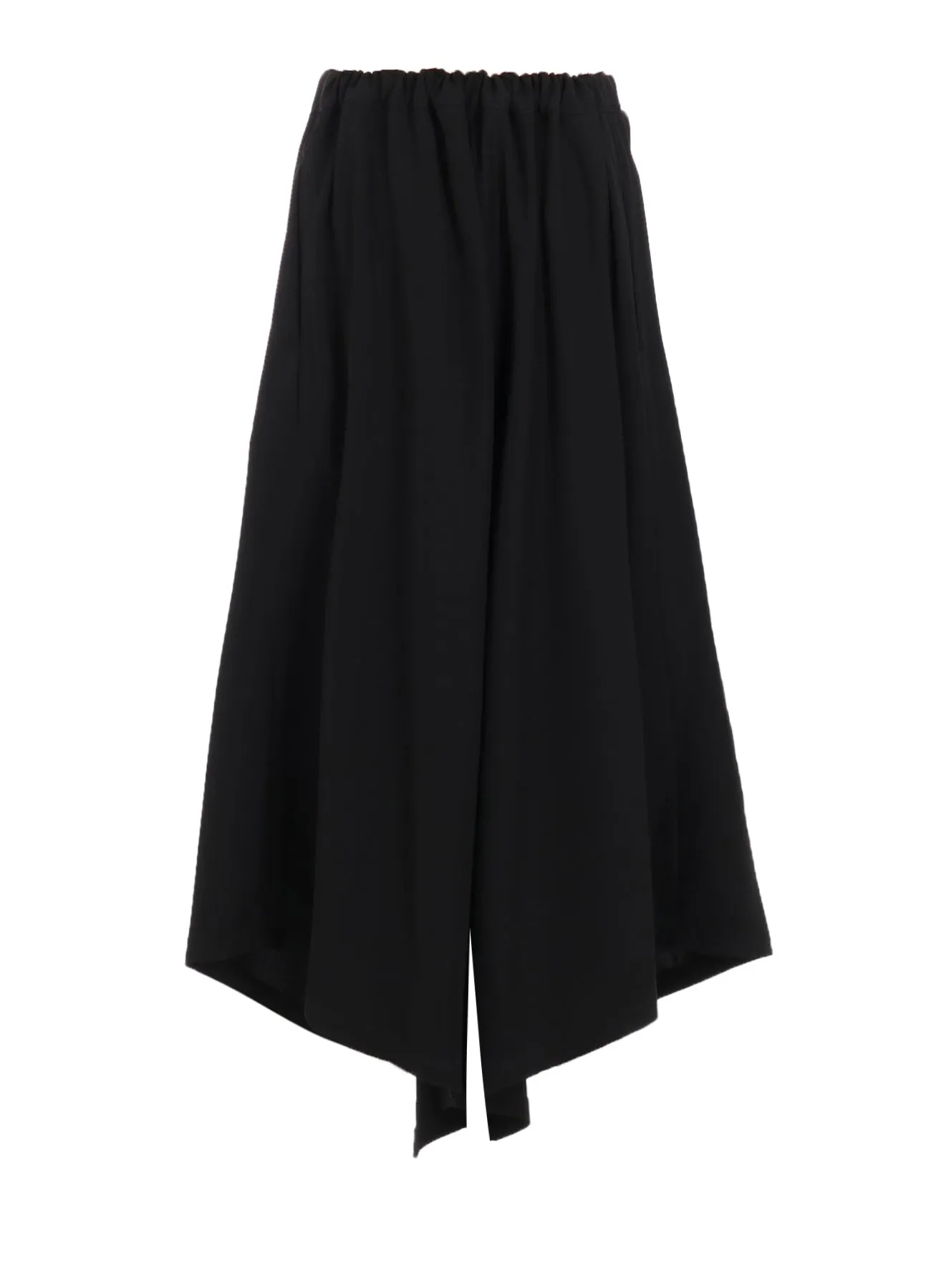DOUBLE SATIN WIDE PANTS WITH WAIST TAB A sold by Yohji Yamamoto product image thumbnail 4