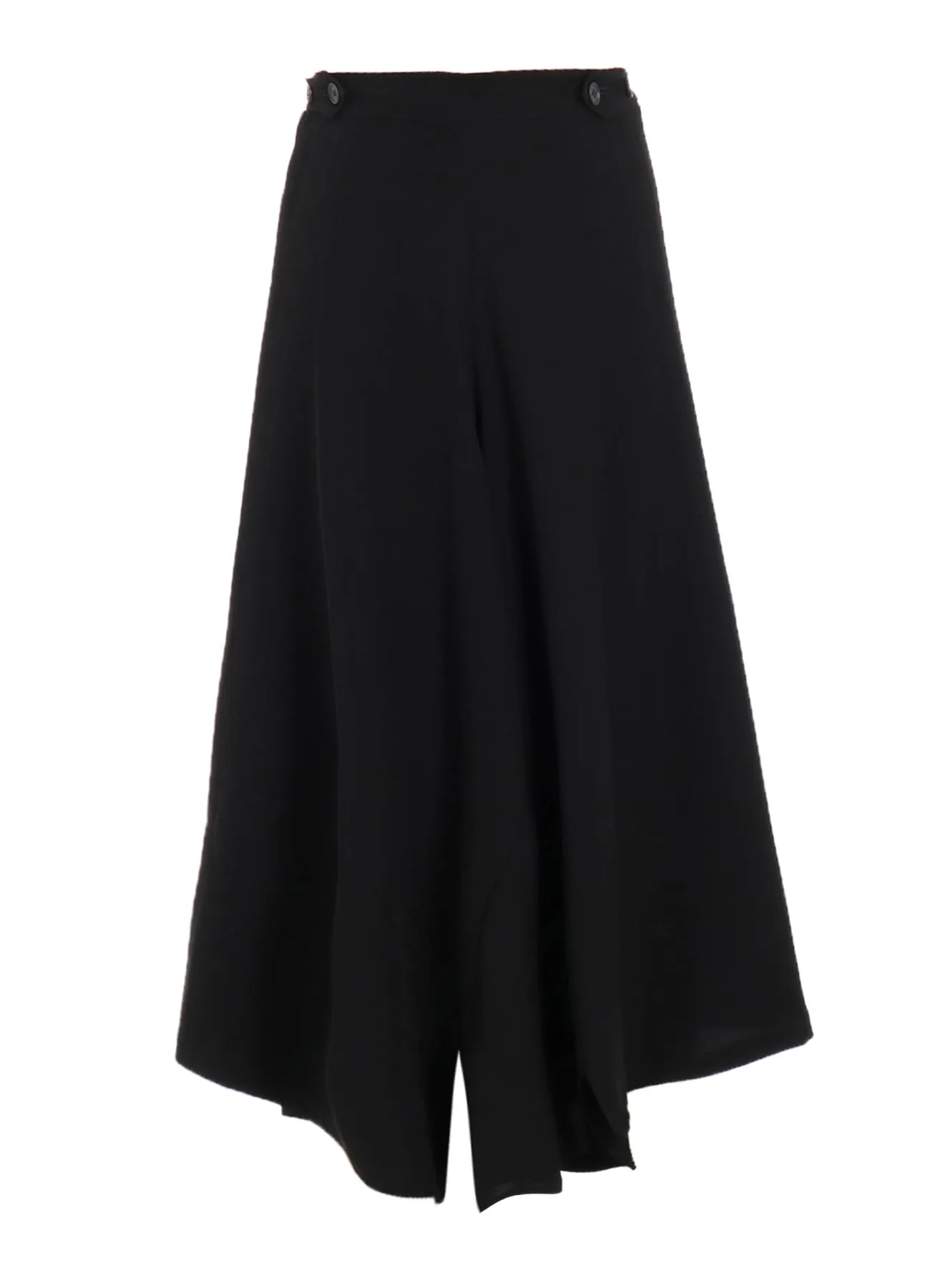 DOUBLE SATIN WIDE PANTS WITH WAIST TAB A sold by Yohji Yamamoto product image thumbnail 2