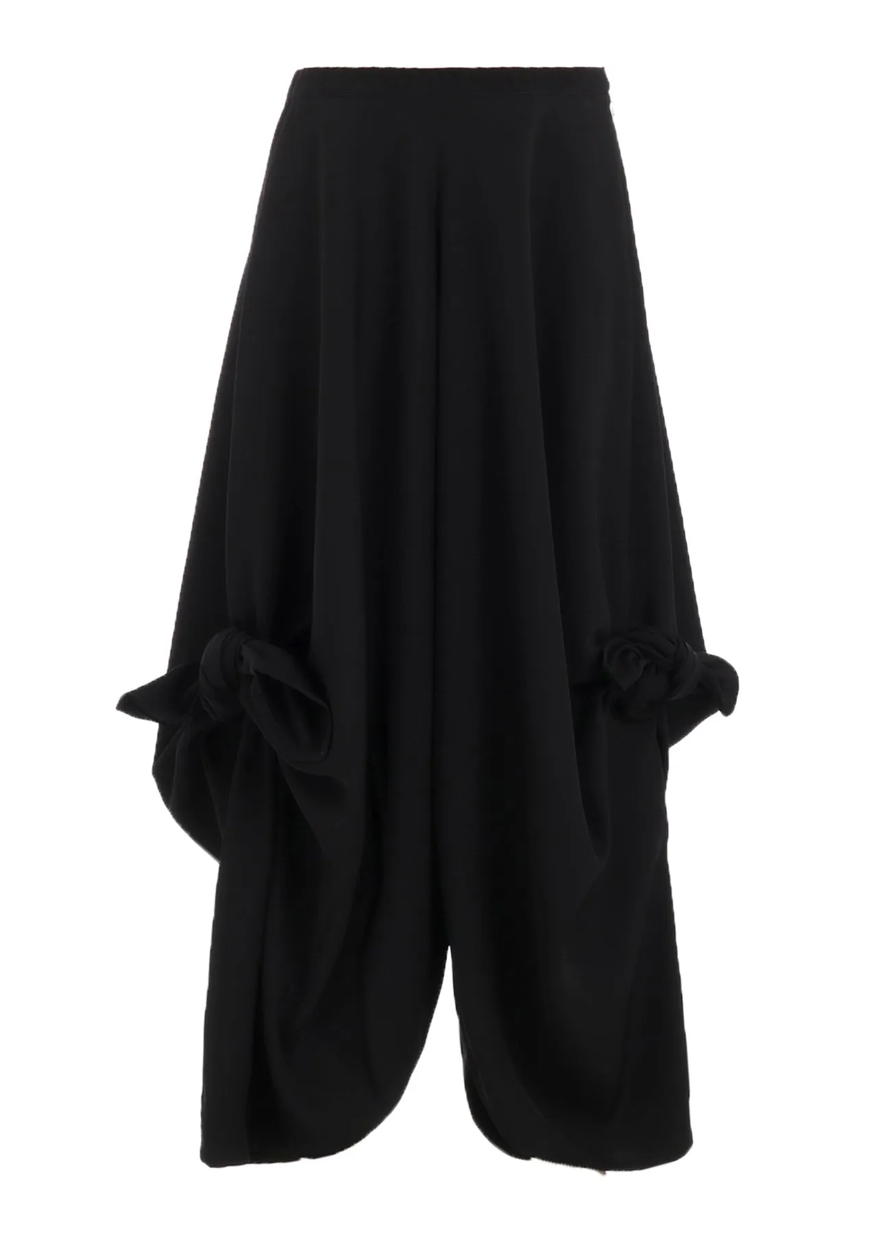 DOUBLE SATIN TIED PANTS A sold by Yohji Yamamoto product image thumbnail 2