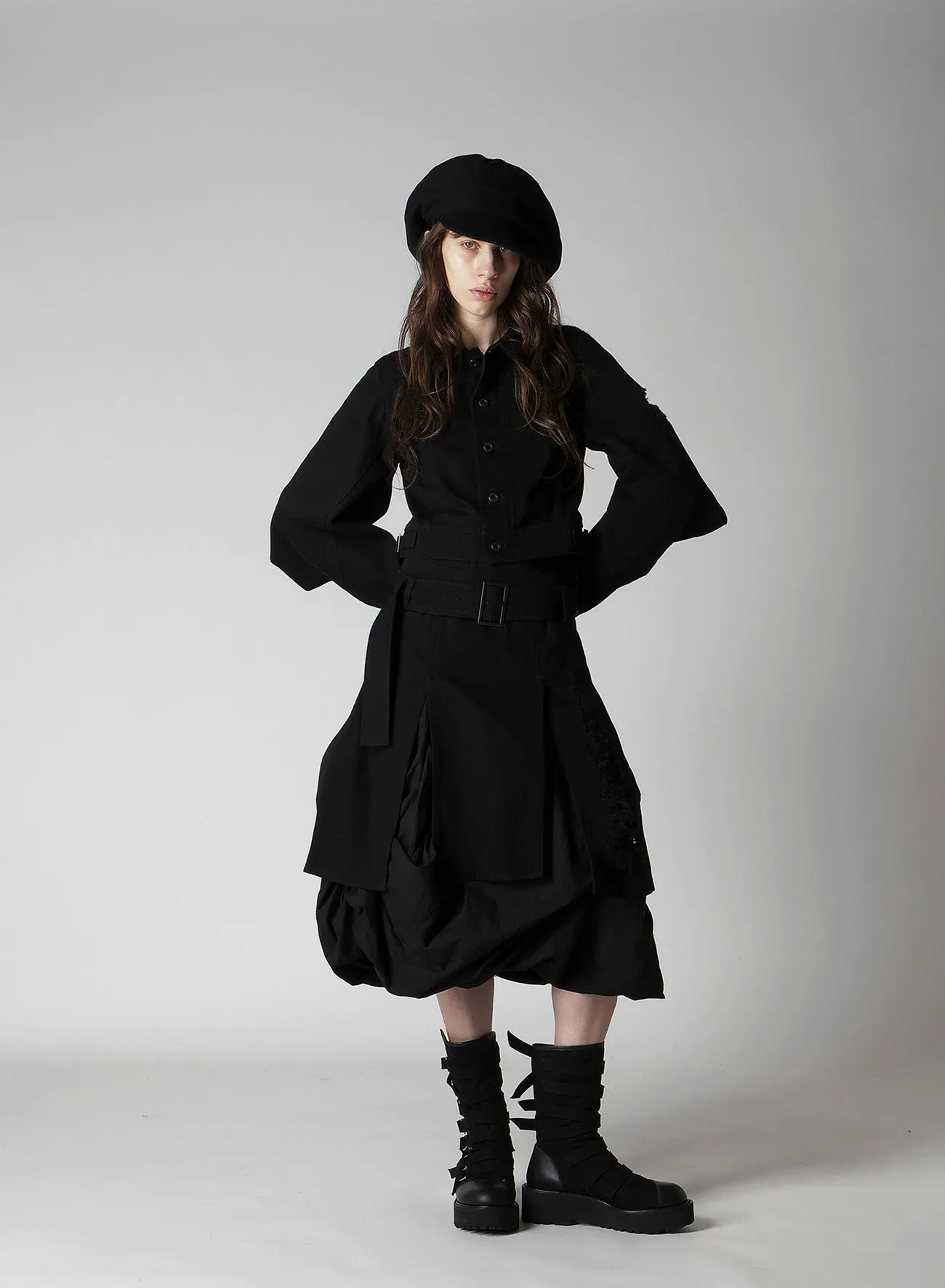 DAMAGED DENIM DESIGNED SLEEVE JACKET sold by Yohji Yamamoto product image thumbnail 5