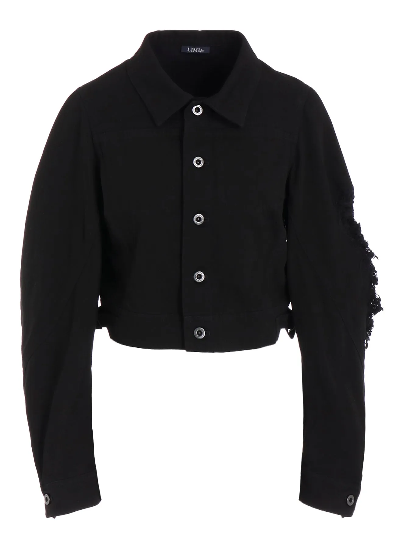 DAMAGED DENIM DESIGNED SLEEVE JACKET sold by Yohji Yamamoto product image thumbnail 2