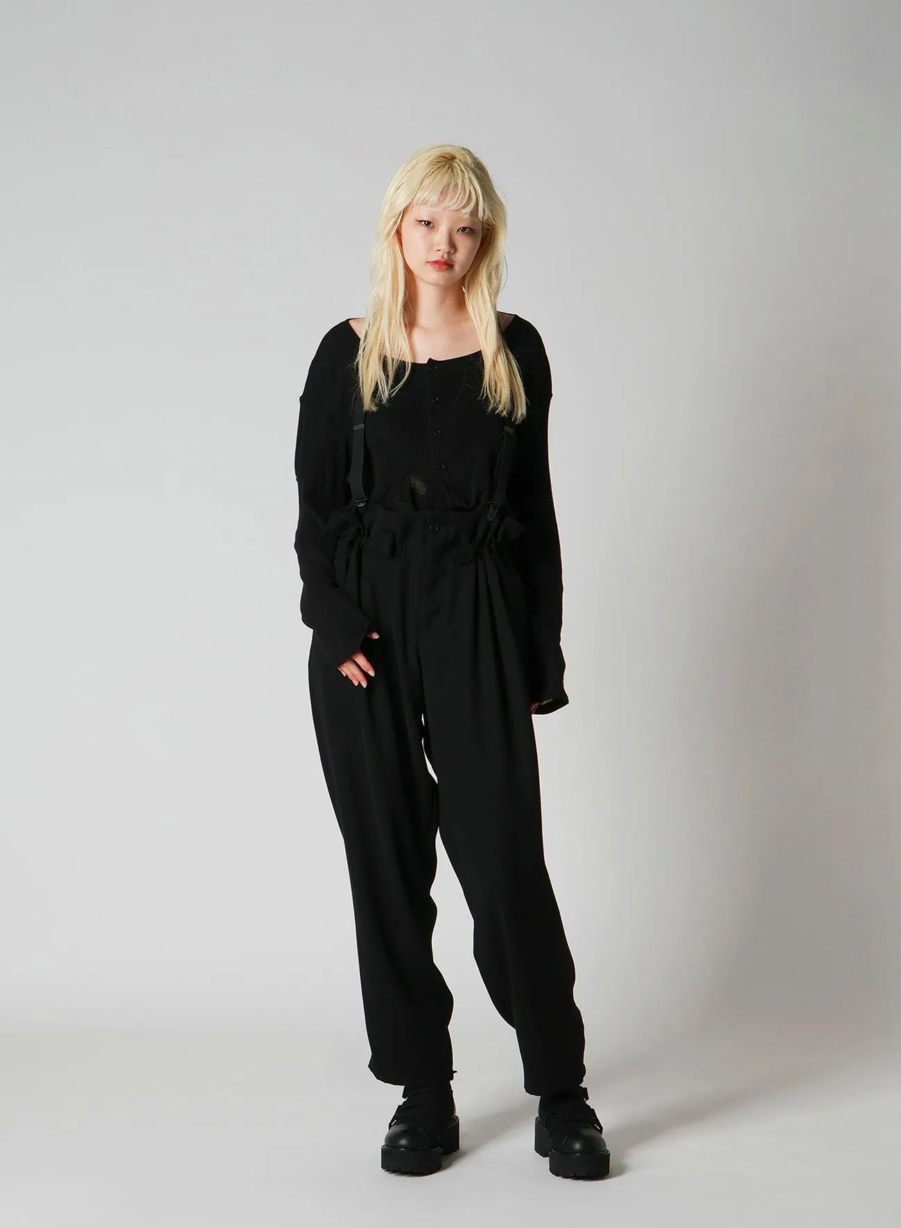 FRILLED JACQUARD PUFF CARDIGAN sold by Yohji Yamamoto product image thumbnail 4