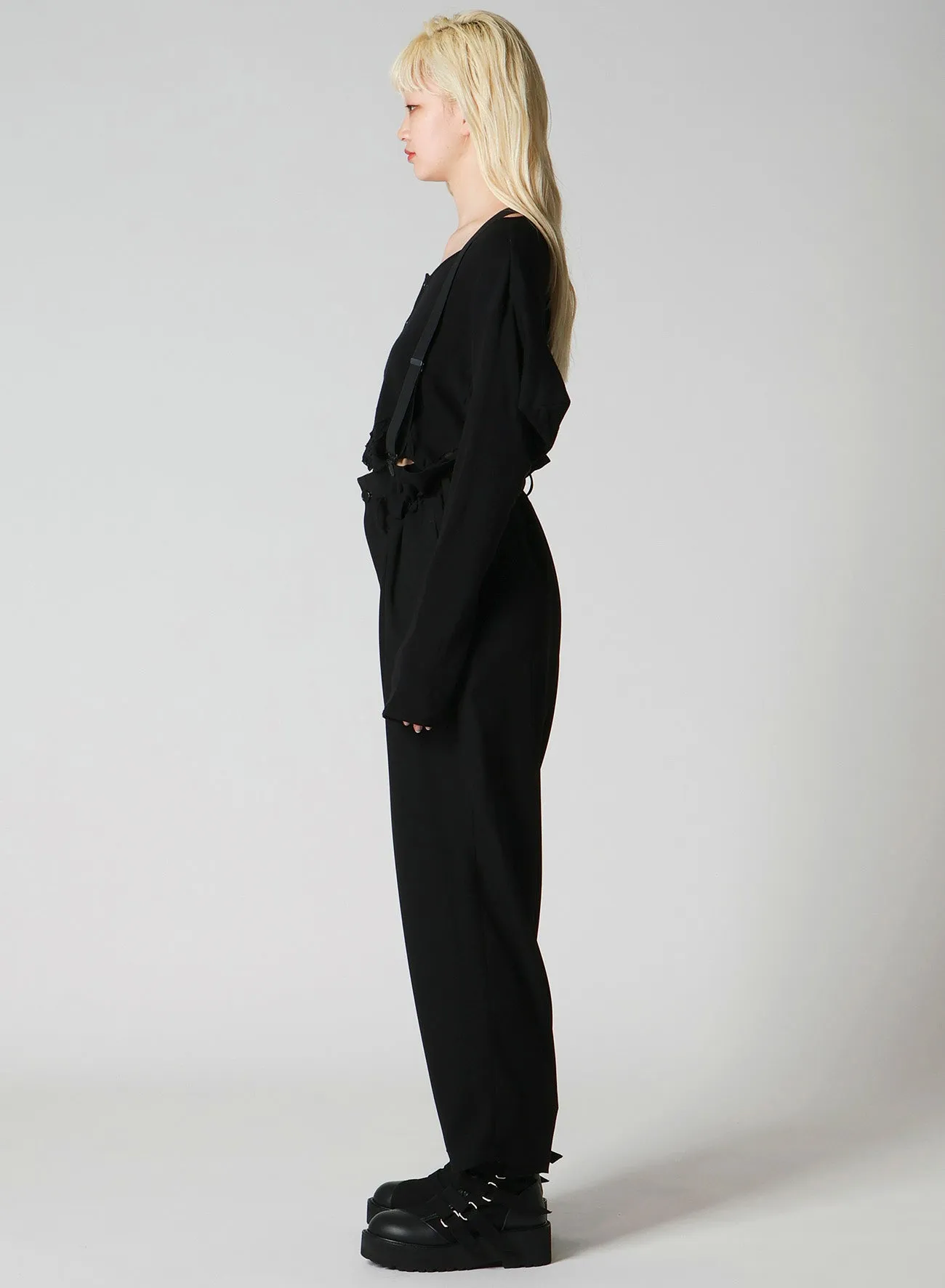 FRILLED JACQUARD PUFF CARDIGAN sold by Yohji Yamamoto product image thumbnail 5