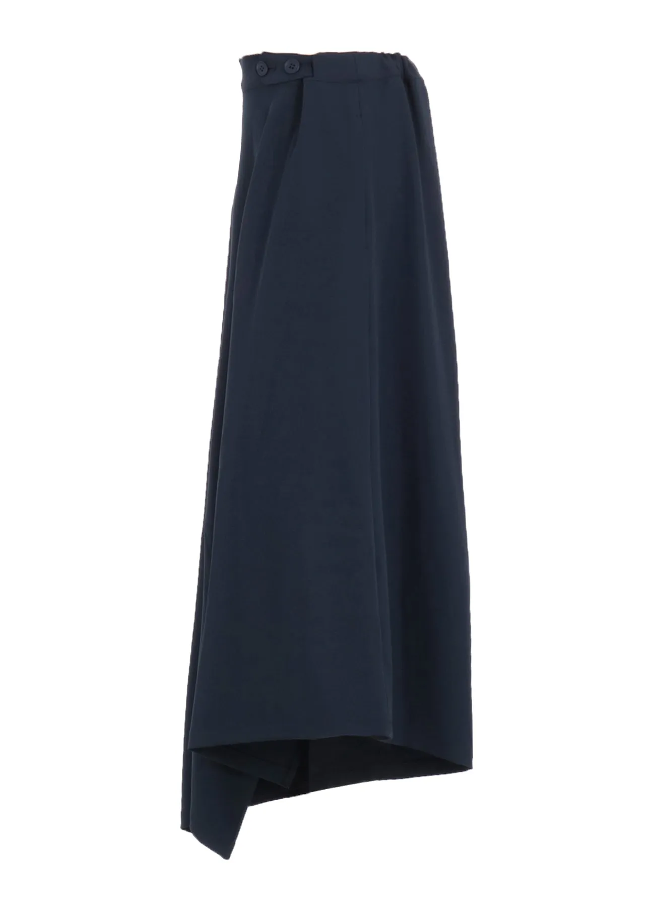 DOUBLE SATIN WIDE PANTS WITH WAIST TAB A sold by Yohji Yamamoto product image thumbnail 3