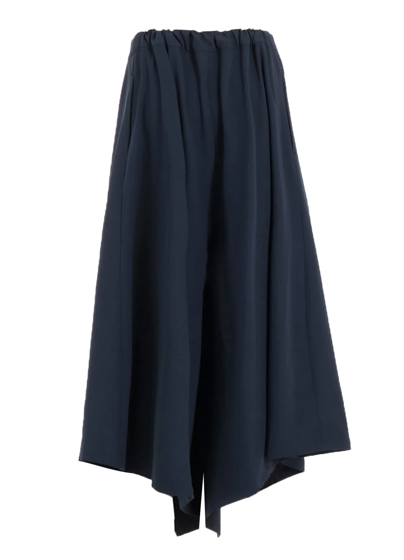 DOUBLE SATIN WIDE PANTS WITH WAIST TAB A sold by Yohji Yamamoto product image thumbnail 4