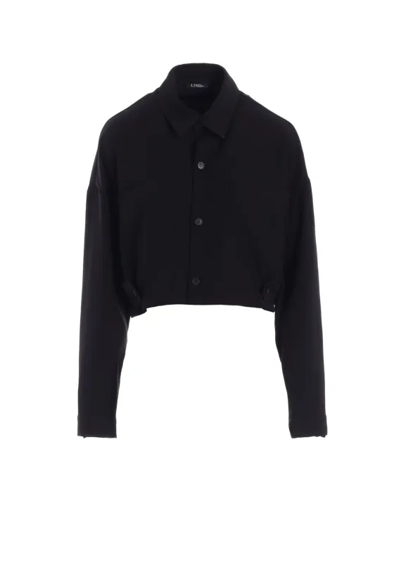 DOUBLE SATIN SHIRT WITH WAIST TAB A sold by Yohji Yamamoto