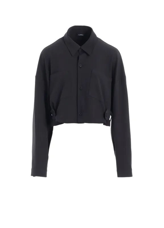 DOUBLE SATIN SHIRT WITH WAIST TAB B sold by Yohji Yamamoto