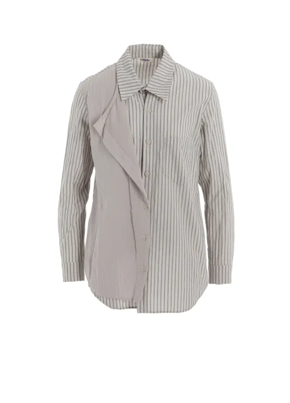 STRIPE LAYERED SHIRT A sold by Yohji Yamamoto