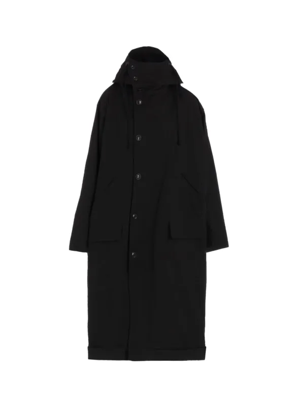 COTTON NYLON GABARDINE MILITARY COAT sold by Yohji Yamamoto